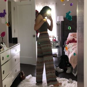 Printed Tribal Flowy Pants